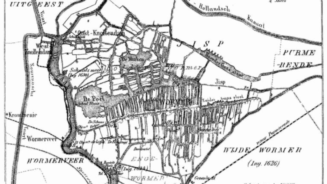 oude kaart wormerland