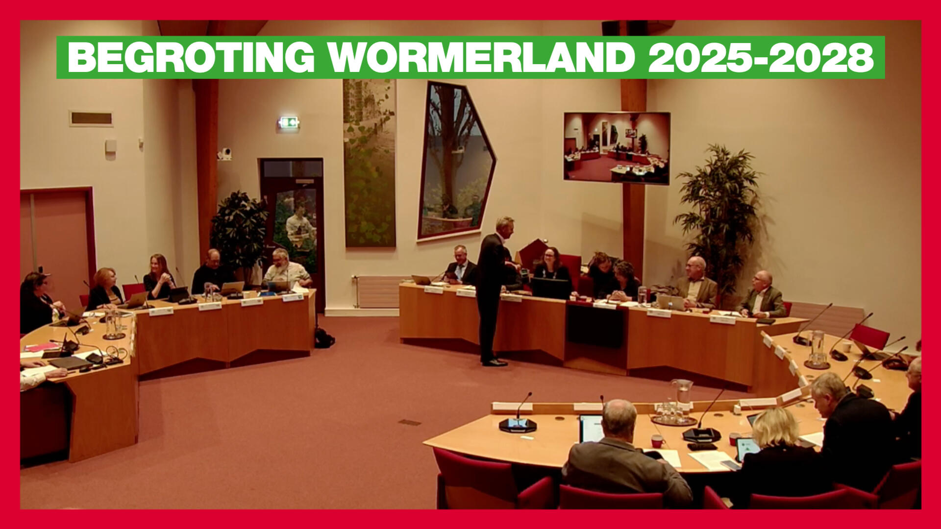 foto gemeenteraad voorafgaand aan de Algemene Beschouwingen