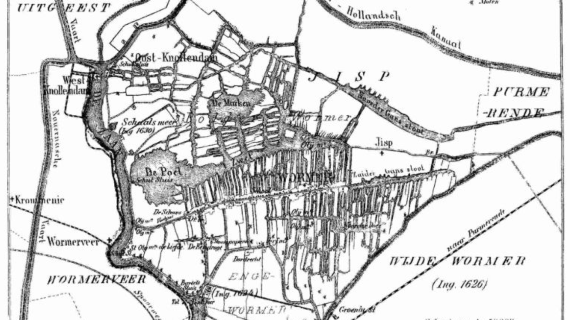 oude kaart wormerland